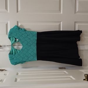 Keyhole back midi dress